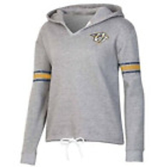 NWT NHL Nashville Predators Women's Small Gray Pullover Drawstring Waist Hoodie