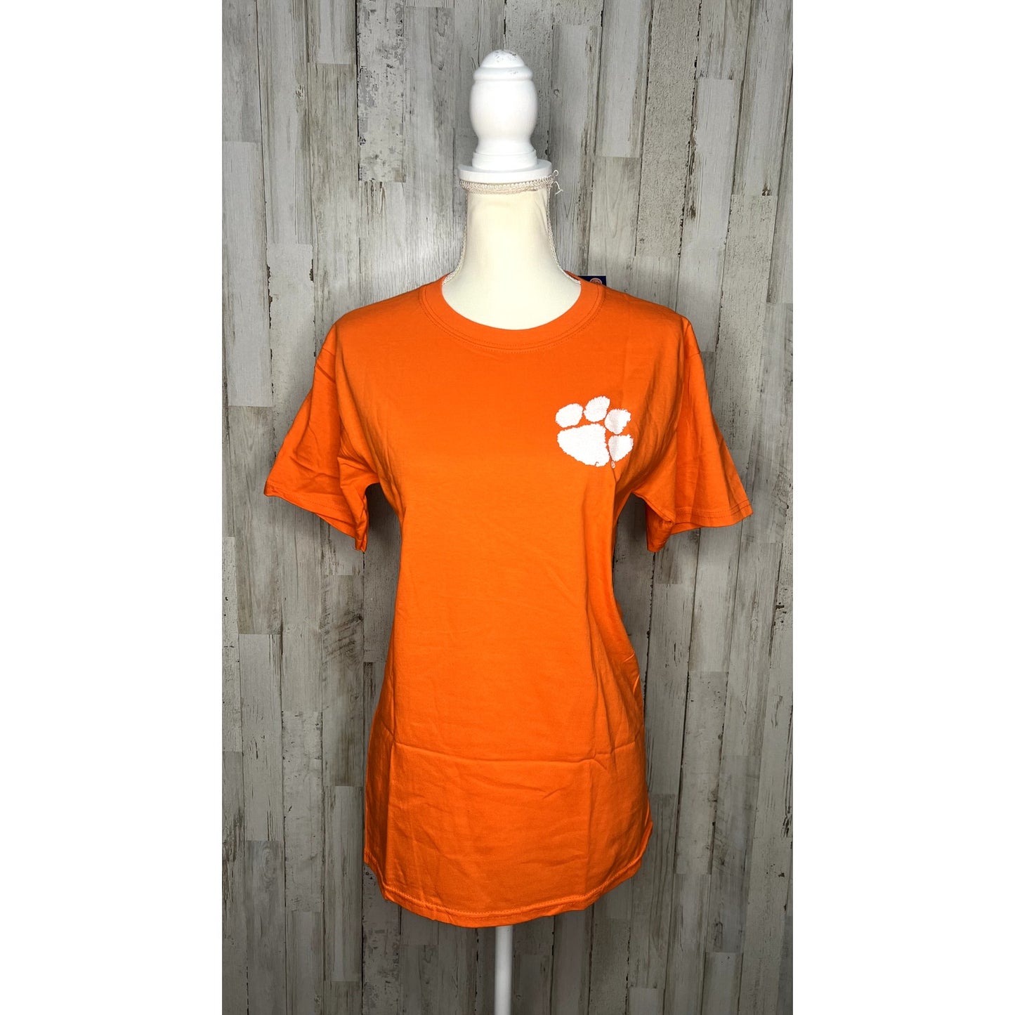 NWT Clemson University Women's Small Orange Graphic Print Short Sleeve T-Shirt