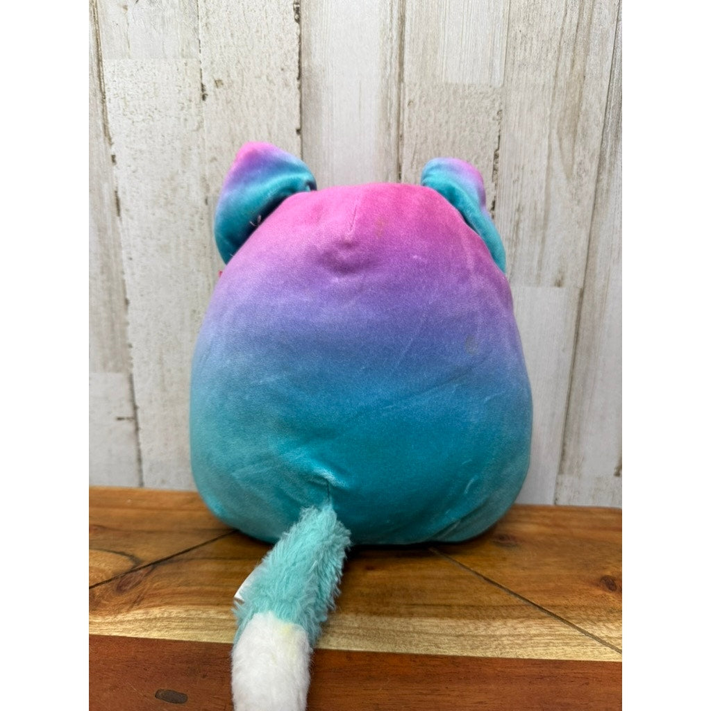 Squishmallows Vickie The Fox Plush Blue & Pink Ombre Medium 8"