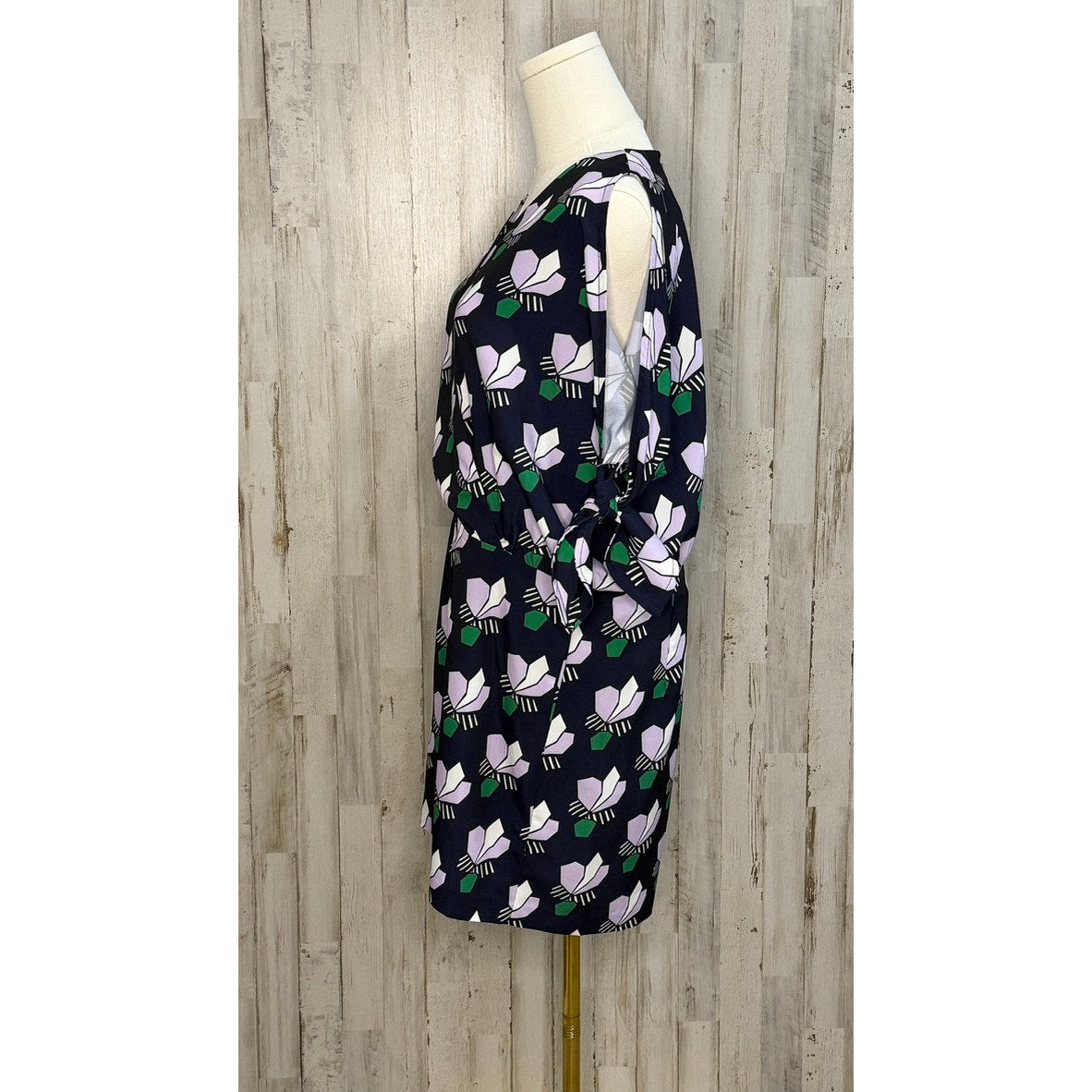 NWT MareMare Women's Cold-Shoulder Floral Romper Navy Size Large Party/Cocktail