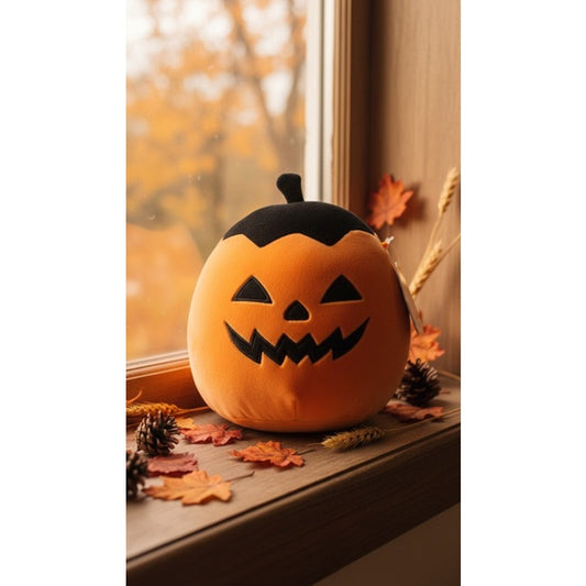 NWT Squishmallows Paige Pumpkin Jack-O-Lantern Plush 7 in w/ Tag