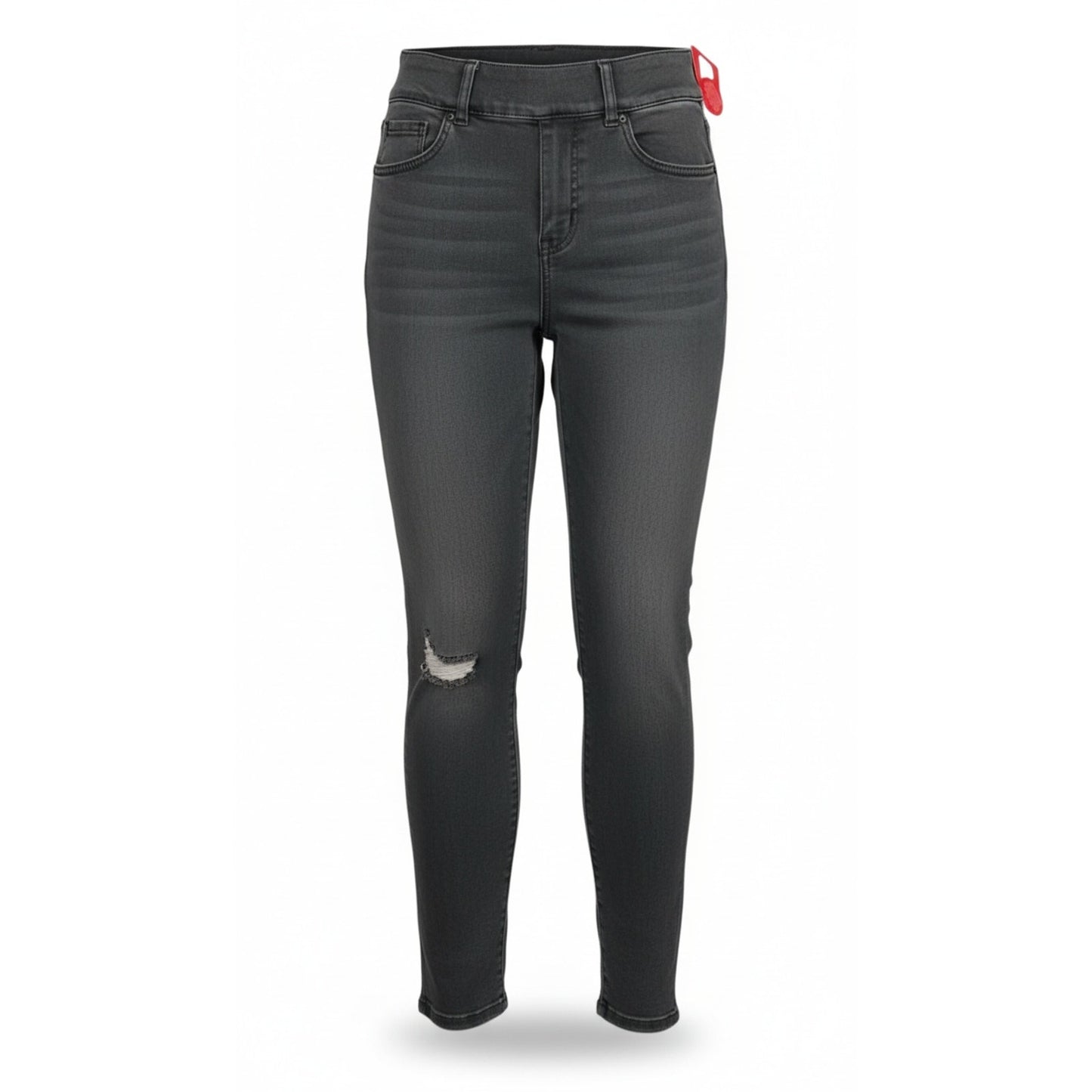 NWT SPANX Skinny Jeans Womens Size XS Vintage Gray High Rise Pull-On