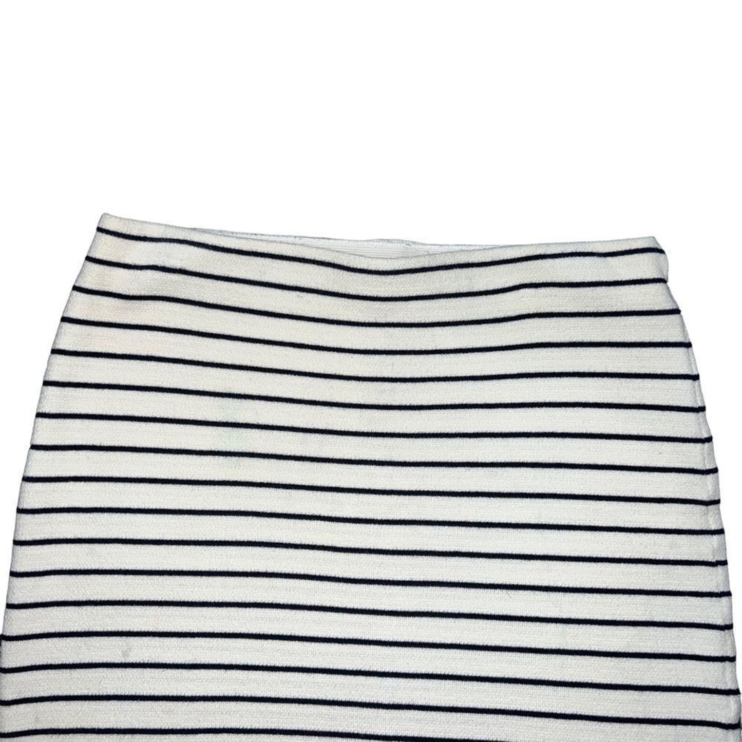 BDG Urban Outfitters Skirt Womens Medium White Navy Striped Midi Bodycon Pull