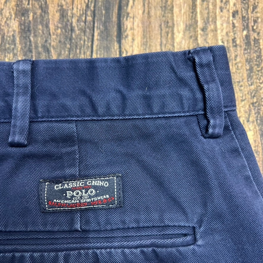 Polo Ralph Lauren Men's Chino Shorts Blue Size 35 Casual Classic Fit