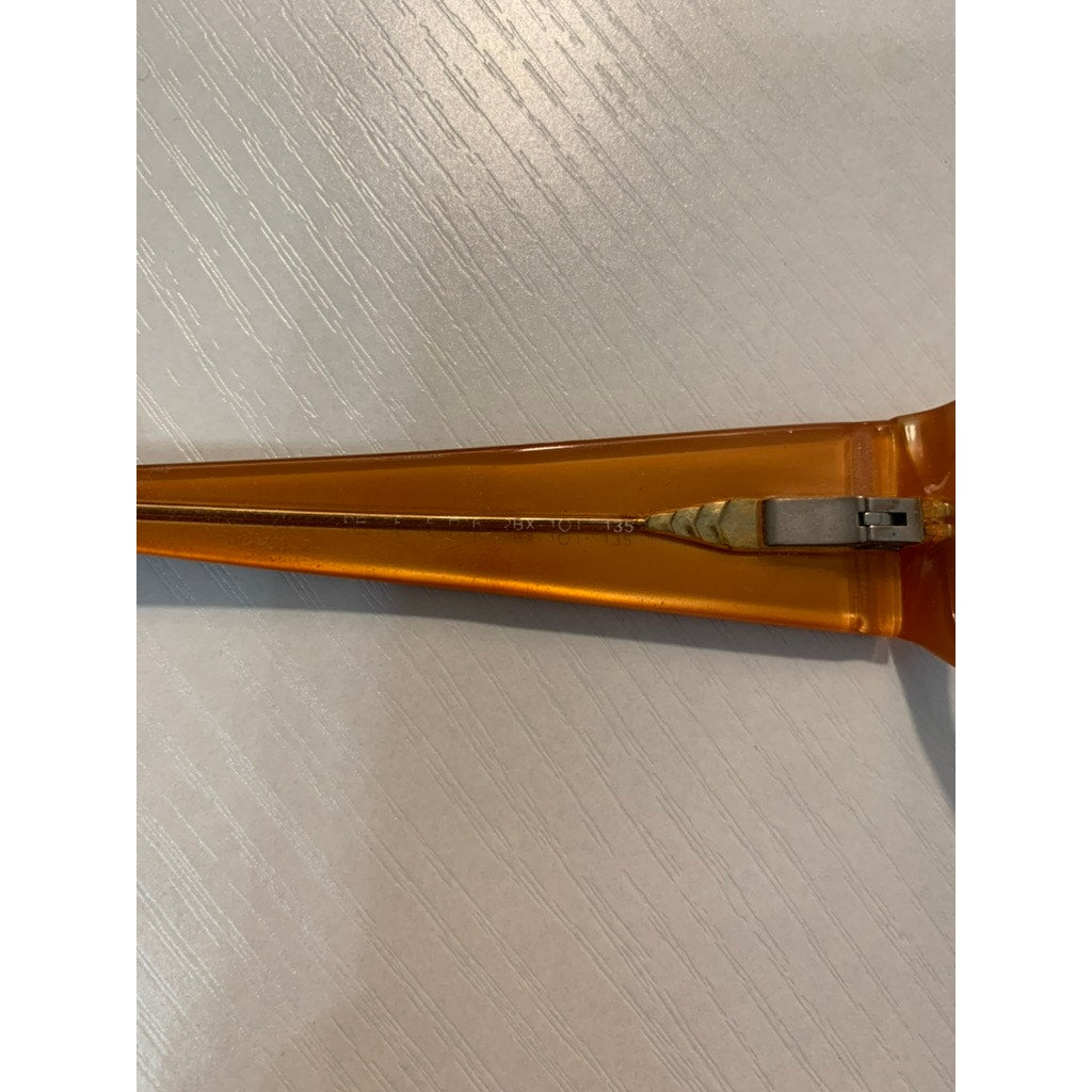 Prada Eyeglasses Frames Unisex Brown/Amber Two-Tone Full Rim