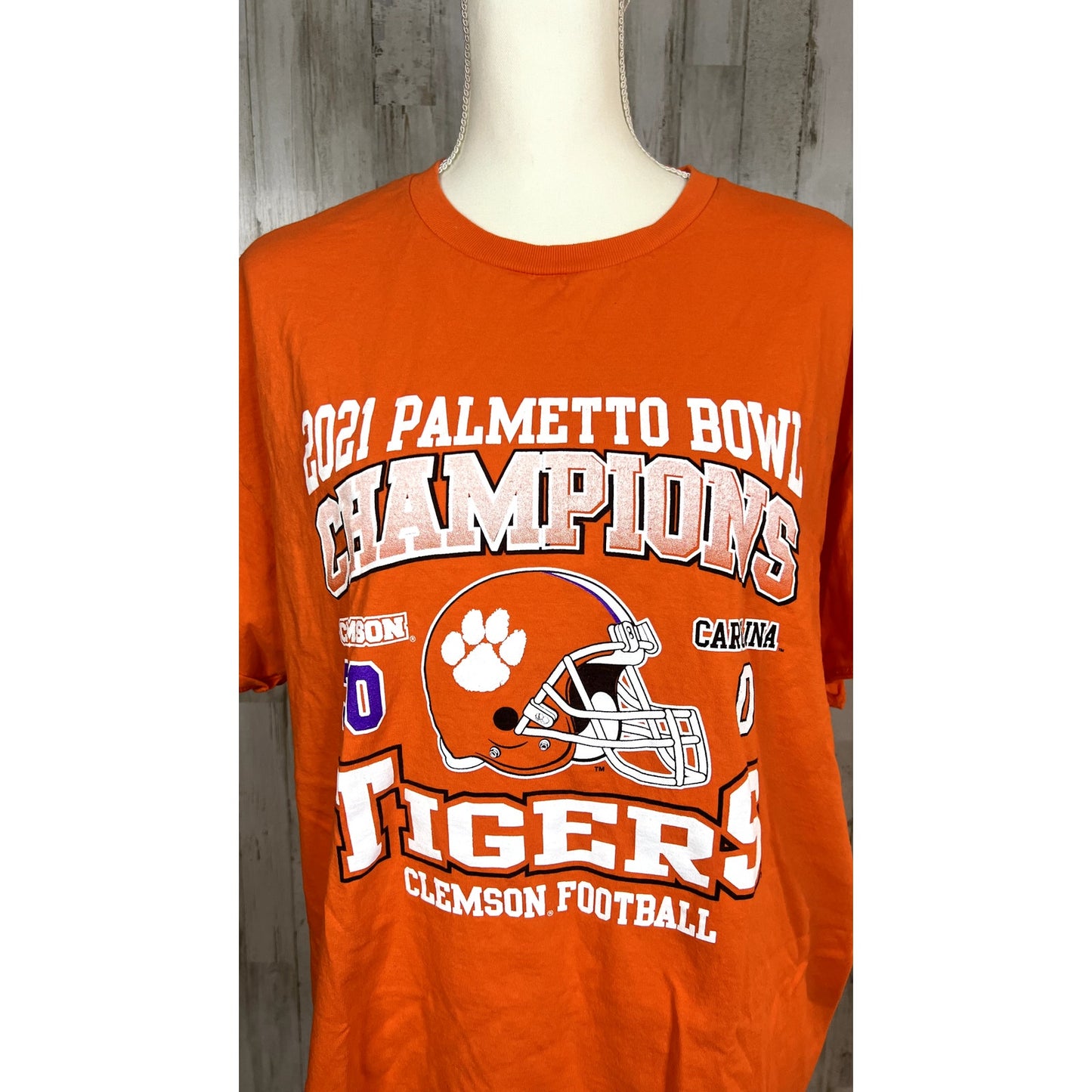 Clemson Tigers 2021 Palmetto Bowl Champions T-Shirt - Men's Size XL