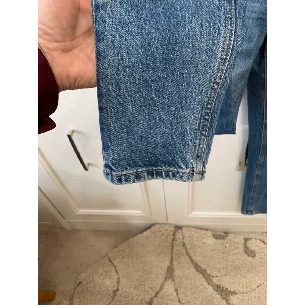 We The Free Jeans Women's High Waist Straight Leg Denim Jeans Blue Size 25