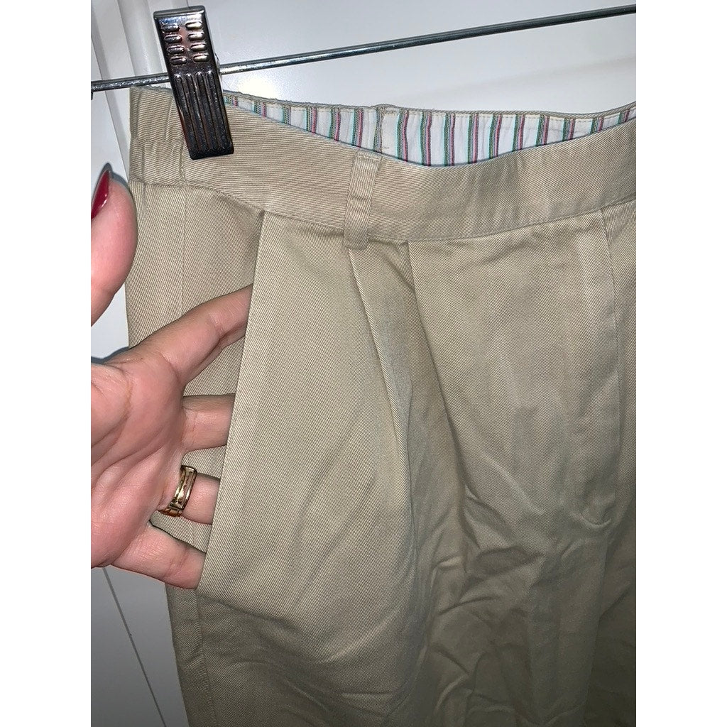 Talbots Petites Women's Size 12 Beige Chino Pants Straight Leg
