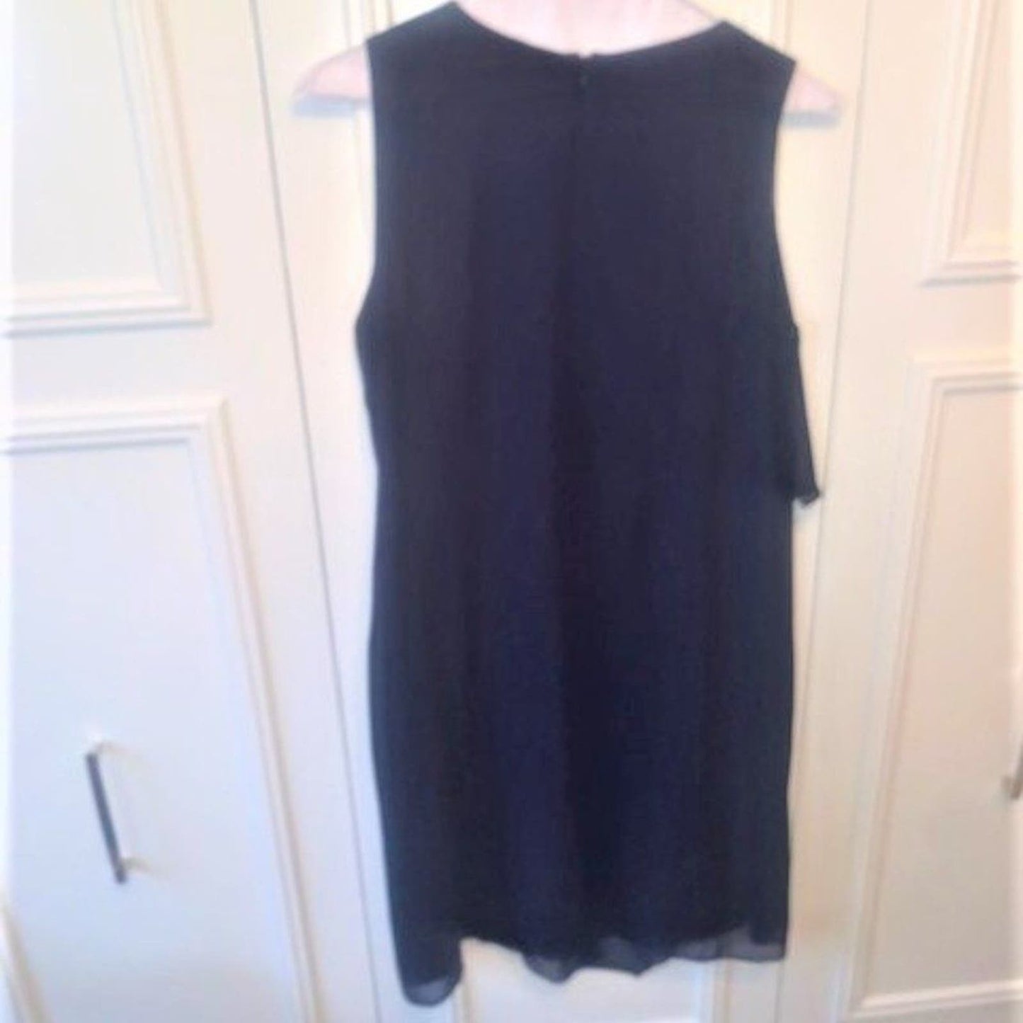 db Navy cocktail party filmy dress 16 EUC