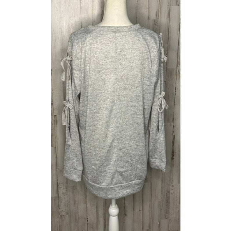Lane Bryant Women's Gray Graphic Sweatshirt Size 14 Long Sleeve Casual