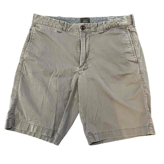 J. Crew Men's Grey Chino Shorts Size 31 9" Inseam Stretch Casual Comfort