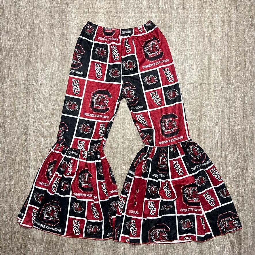 University of South Carolina Girls Girls 6T-7T  Bell Bottom Elastic Waist Pants