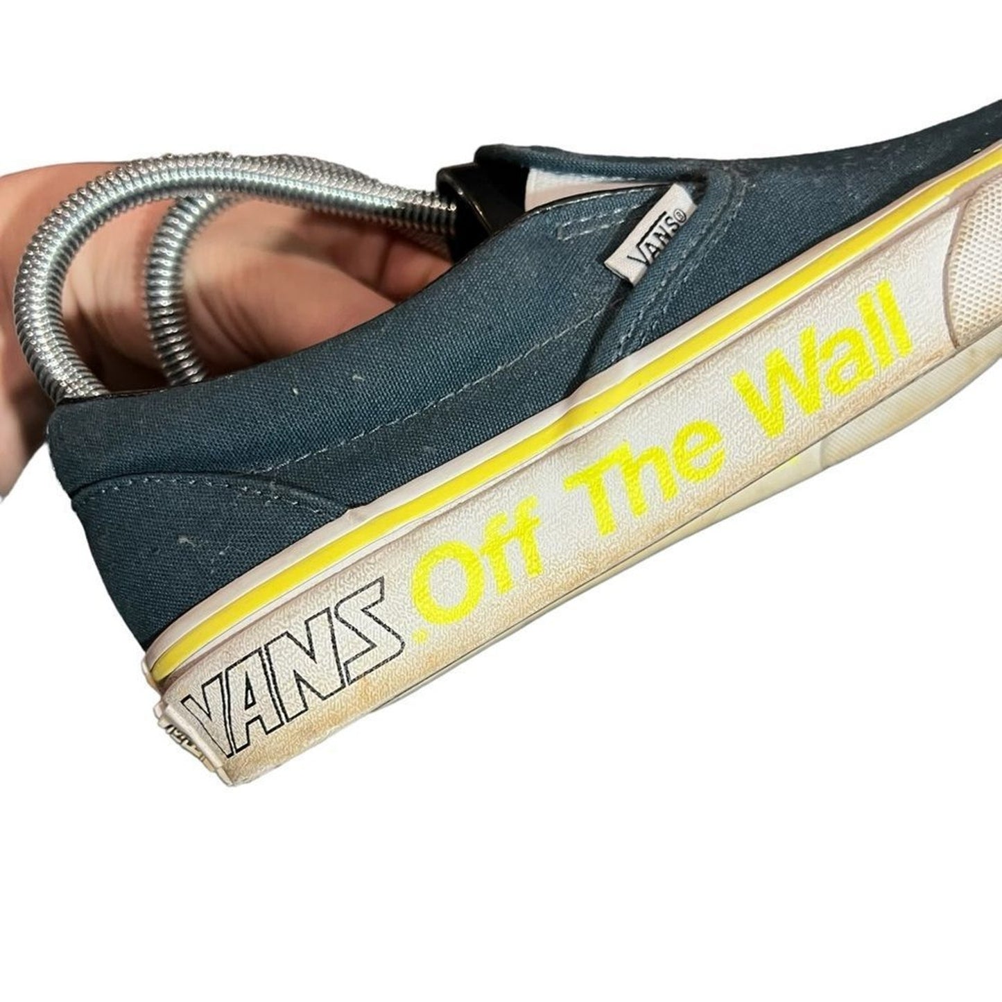 Vans Classic Slip-On Sneakers Women's 5.5 Blue/Teal Skate Casual Shoes
