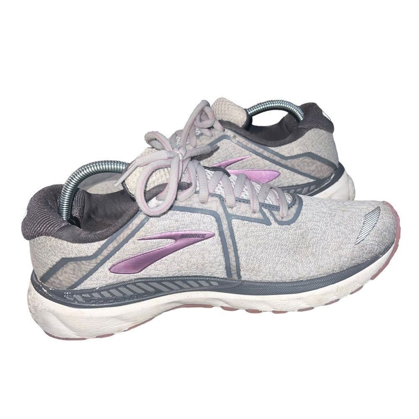 Brooks Adrenaline GTS 20 Women's 11.5 Running Shoes Gray Purple Support