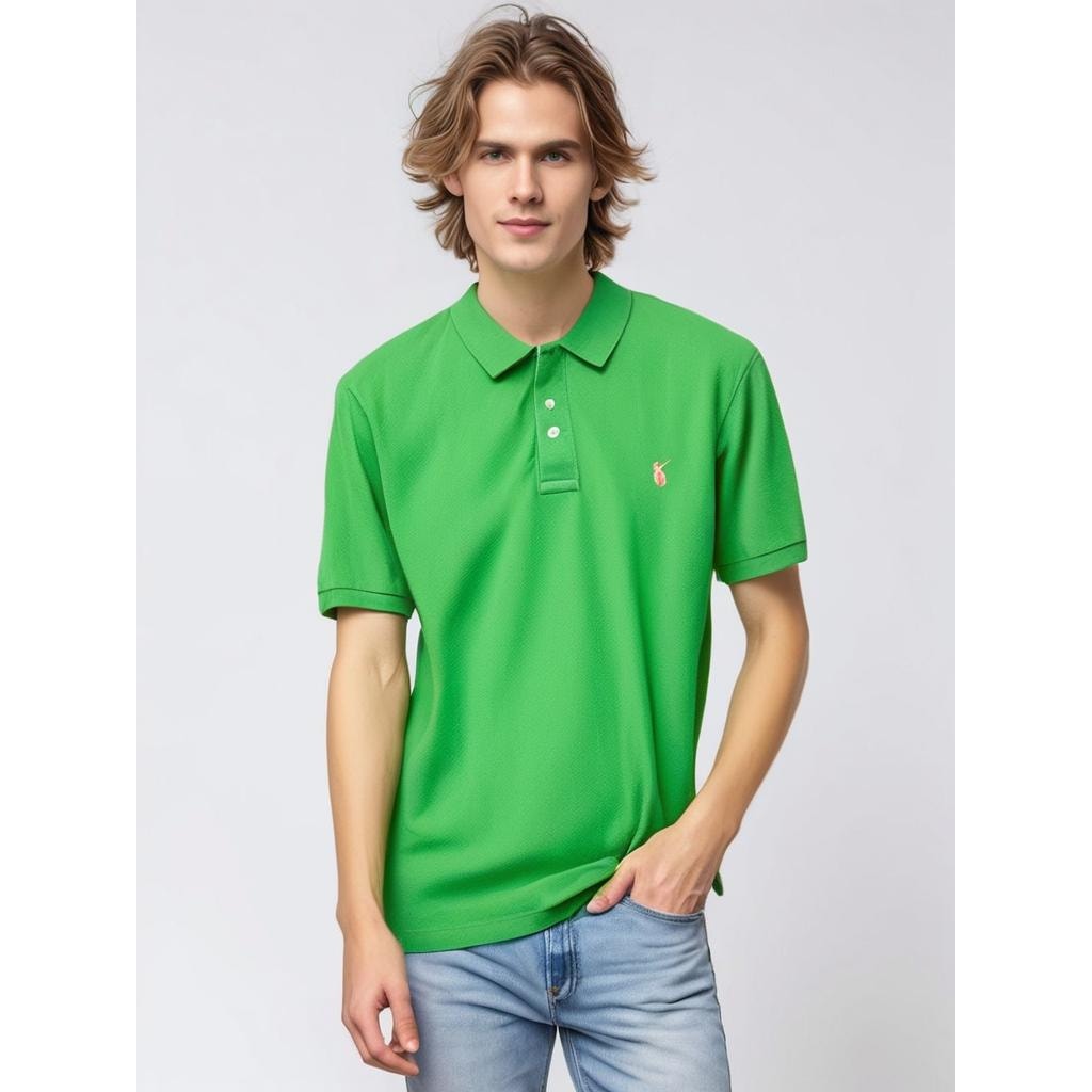 Polo Ralph Lauren Men's Green Short Sleeve Polo Shirt Size Large Casual