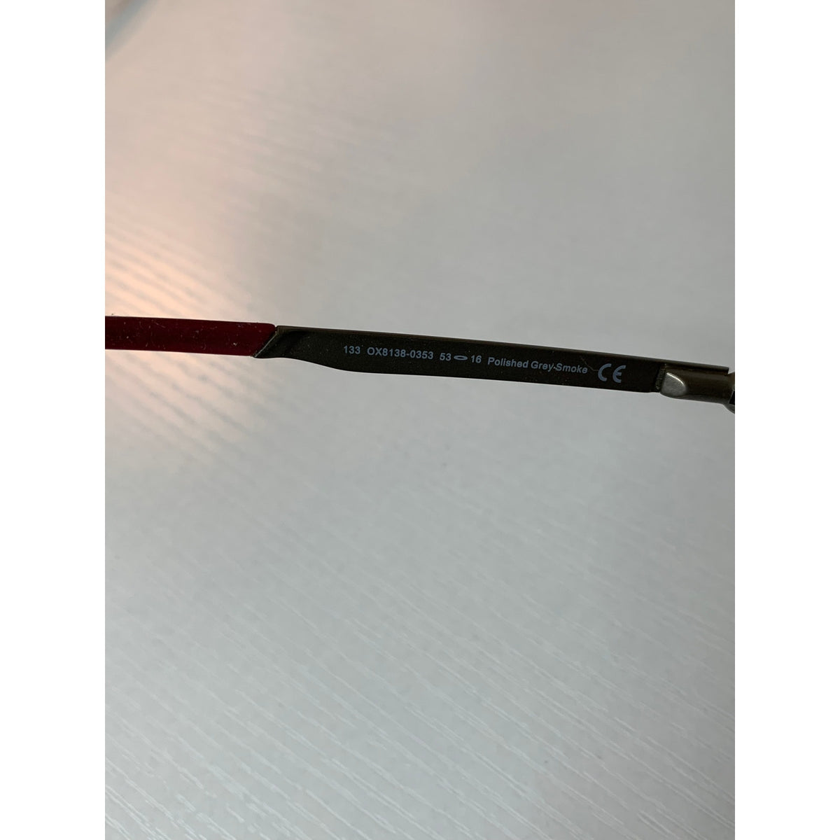 Oakley Chamber Prescription Eyeglass Frames Unisex Gray Rectangle Full Rim 53-16 133