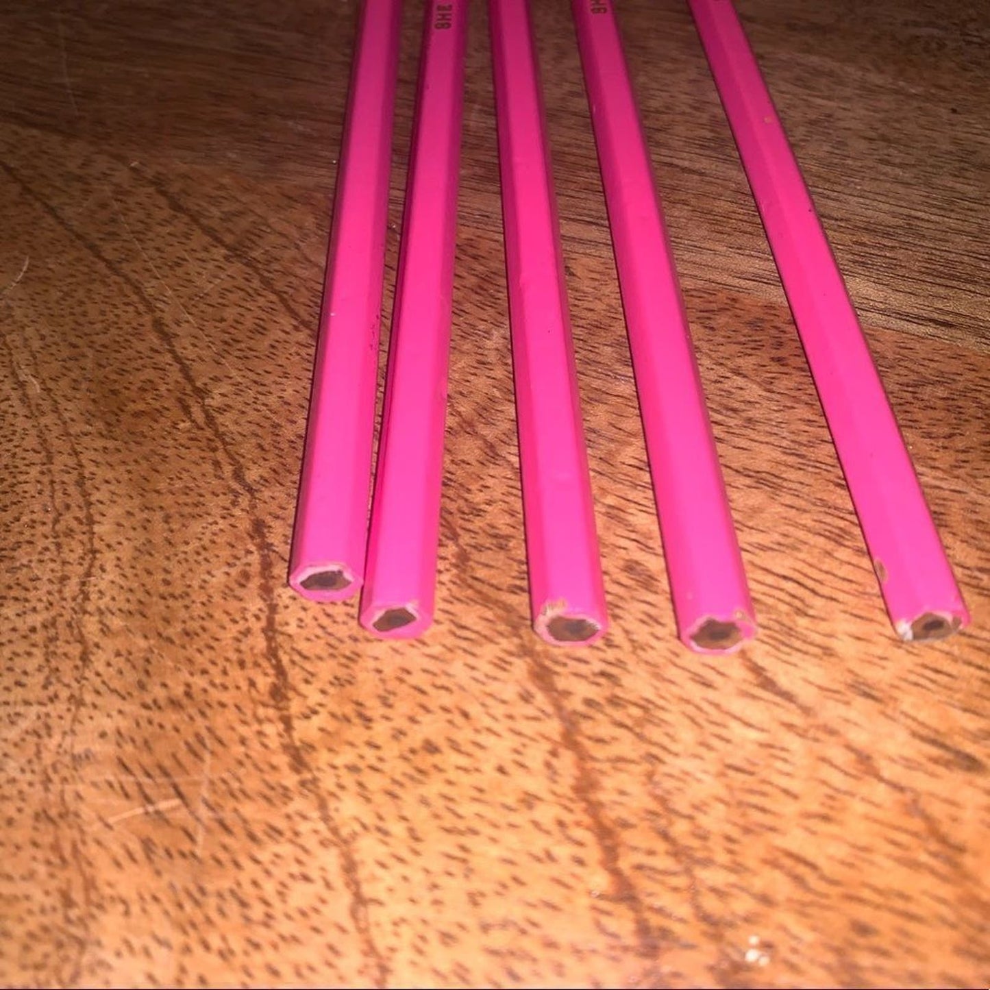 Set 5 SHE HAS STYLE, etc…. pink new pencils