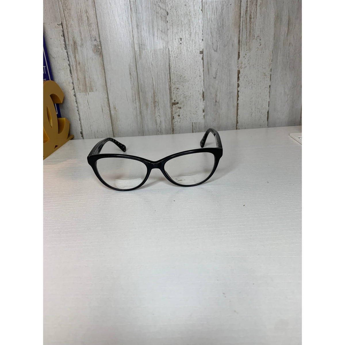 Ralph Lauren Womens Eyeglasses Prescription Frames Black Cat Eye Polka Dot Temples