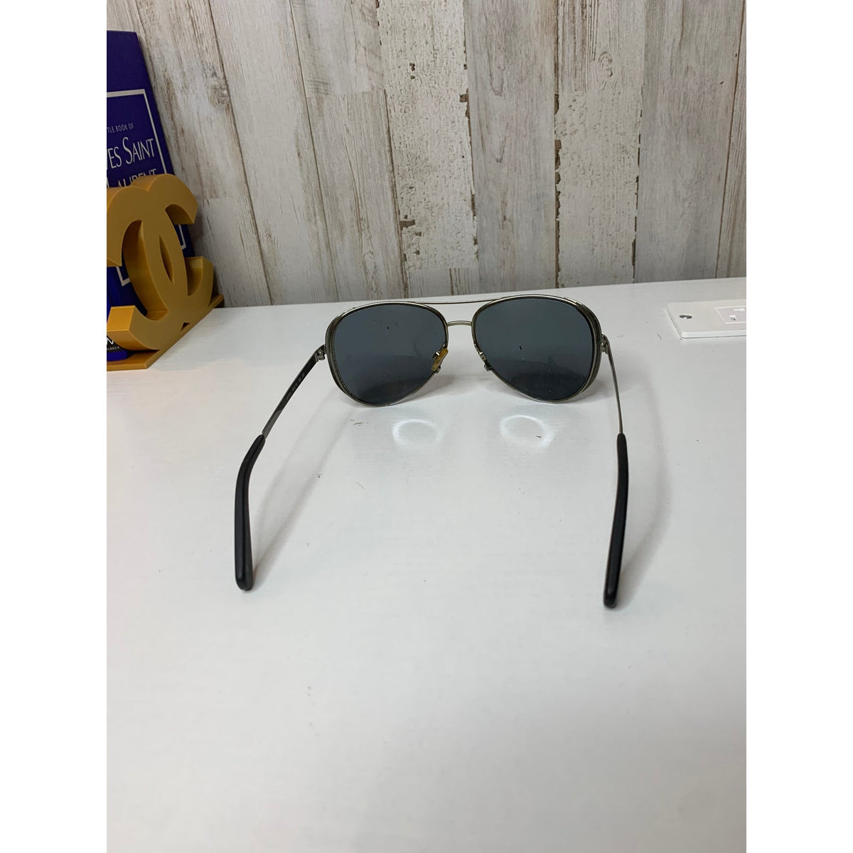 Michael Kors Chelsea Aviator Sunglasses Unisex Gray Smoke Tinted Lenses