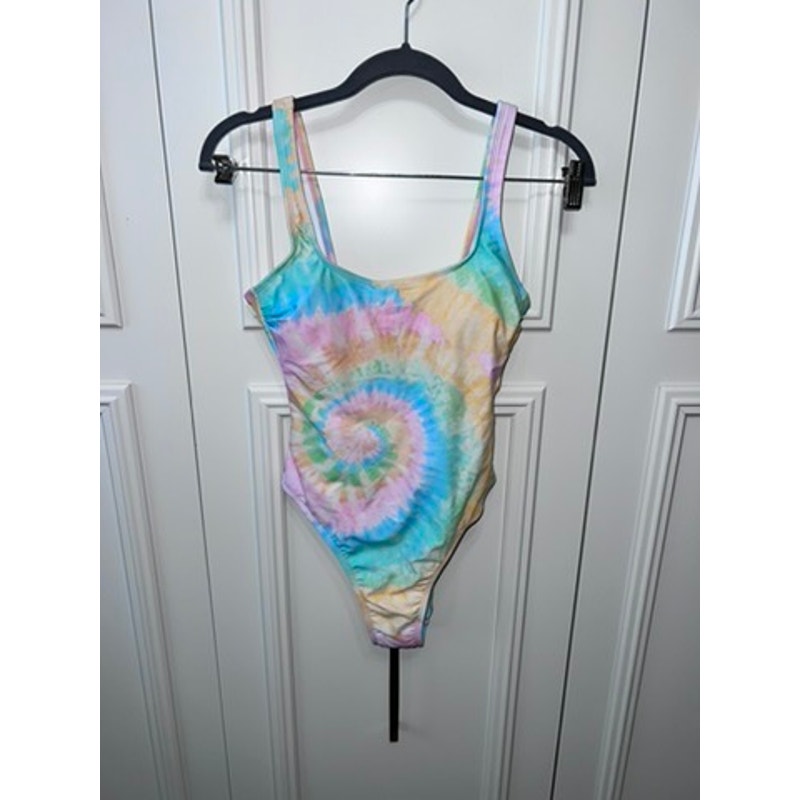 NWT Stoney Clover Lane Women's Tie-Dye One Piece Swimsuit Size Small Multicolor