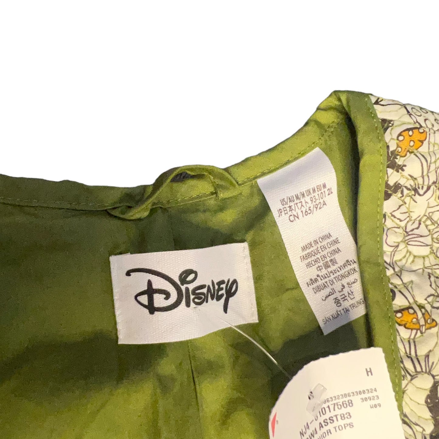 NWT Disney Bambi Thumper Flower Women's Medium Green Quilted Jacket