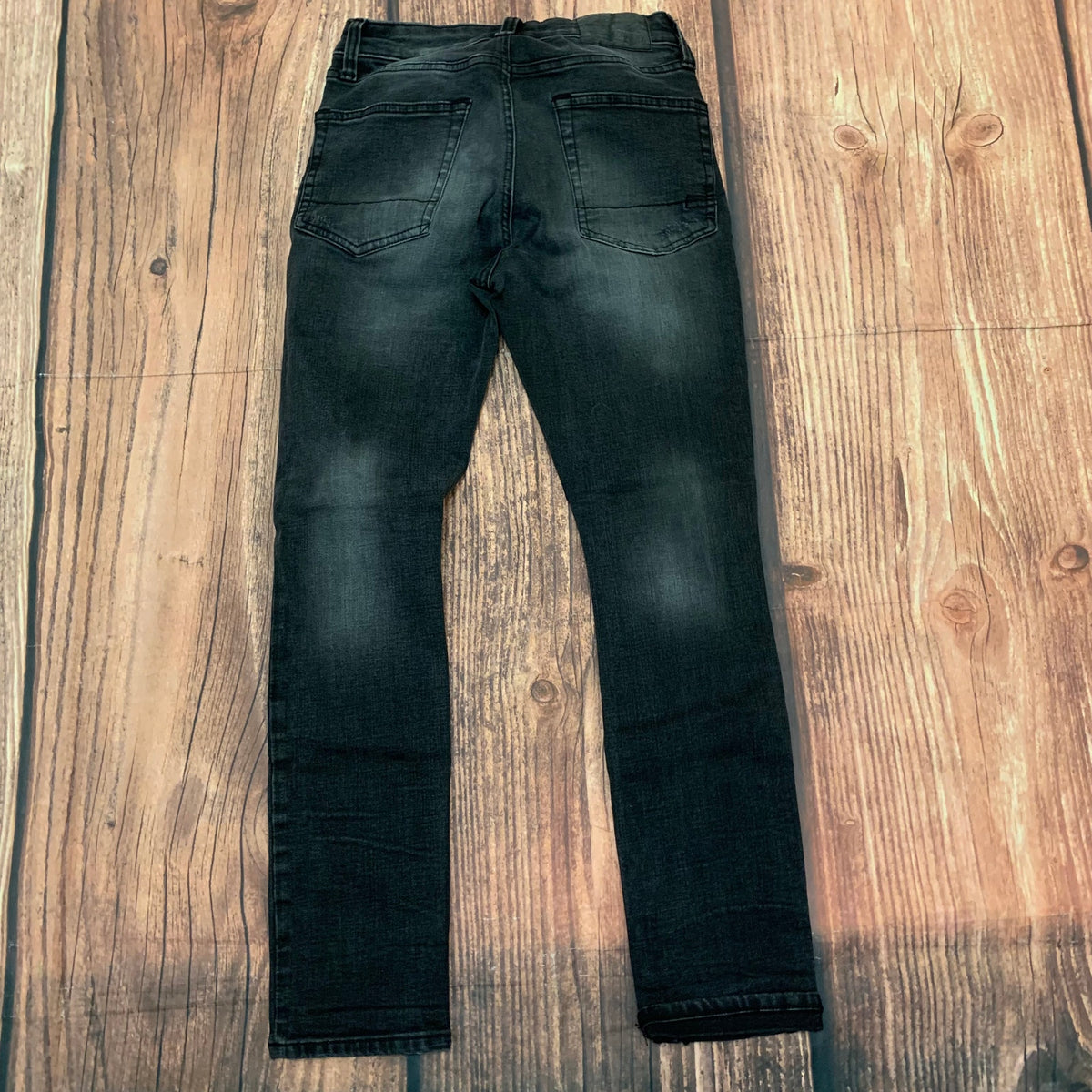 Aéropostale Jeans Womens 29x30 Black Skinny Stretch Raw Hem