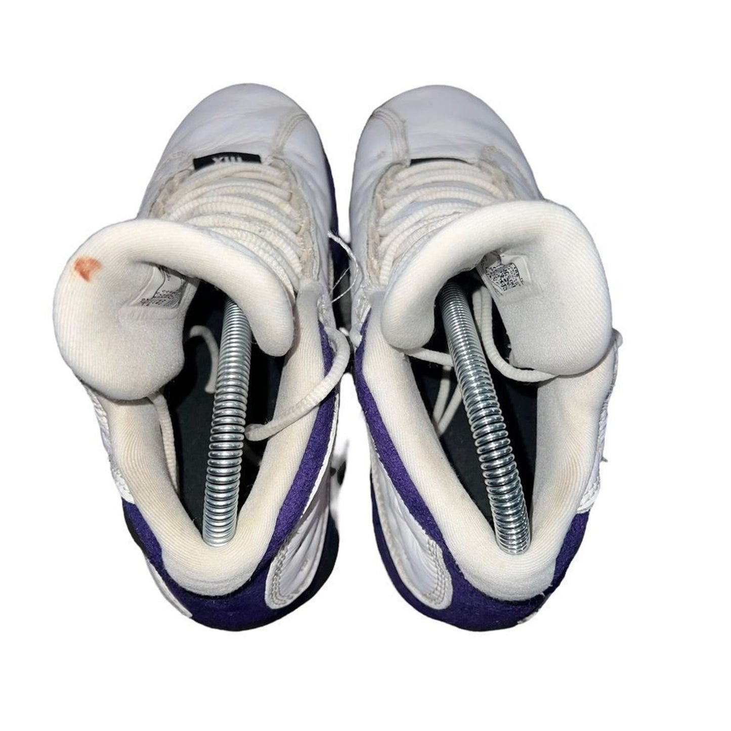 Air Jordan 13 Retro Lakers GS Youth Basketball Shoes White Black Purple Size 5Y