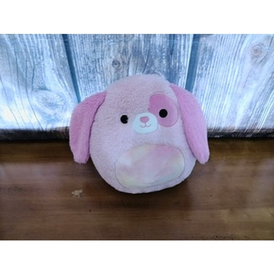 Squishmallows Fuzz-A-Mallows Pink Dog Plush Floppy Ears 12"