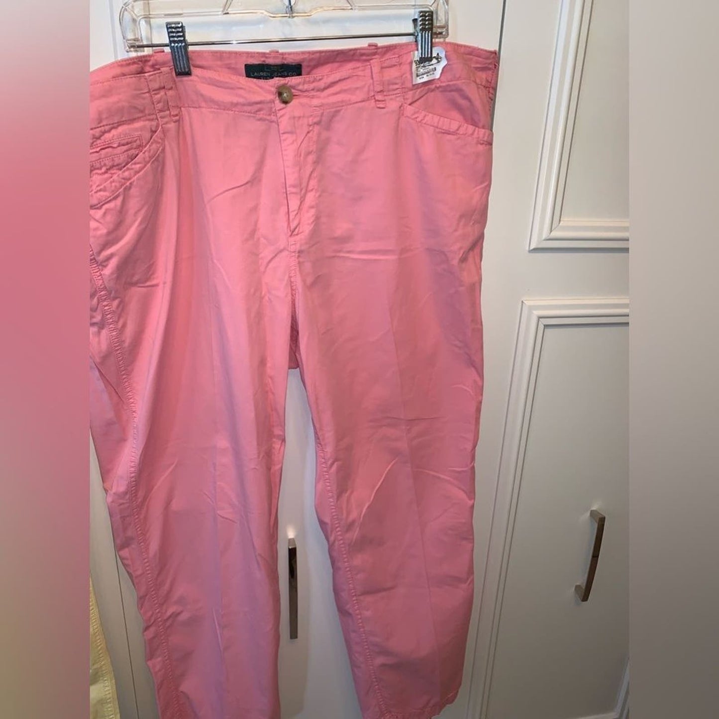 Set 2 Ralph Lauren navy blue/pink chino pants 18W