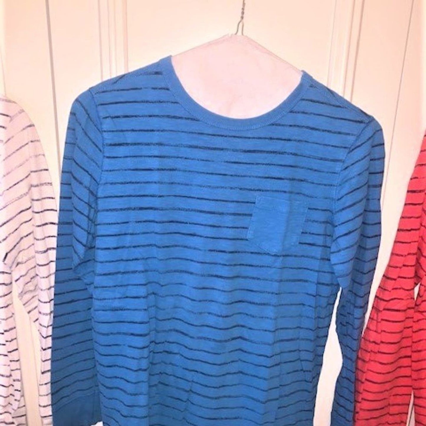 Set 3 Arizona red/white/blue L/S striped t-shirts