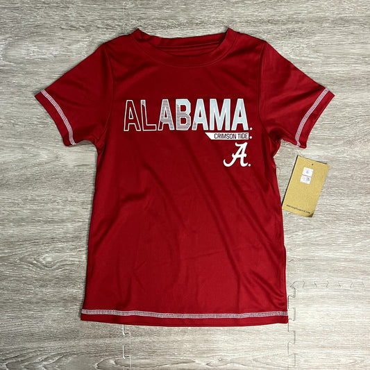 NWT Alabama Crimson Tide Unisex Kids Graphic T-Shirt Red XS Sports College Theme