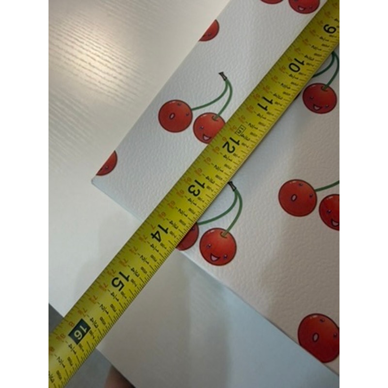Louis Vuitton Cherry Print Shopping Bag White Red Rope Handles