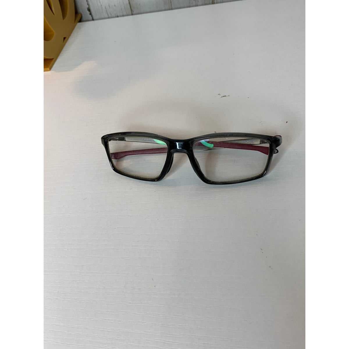 Oakley Chamber Prescription Eyeglass Frames Unisex Gray Rectangle Full Rim 53-16 133