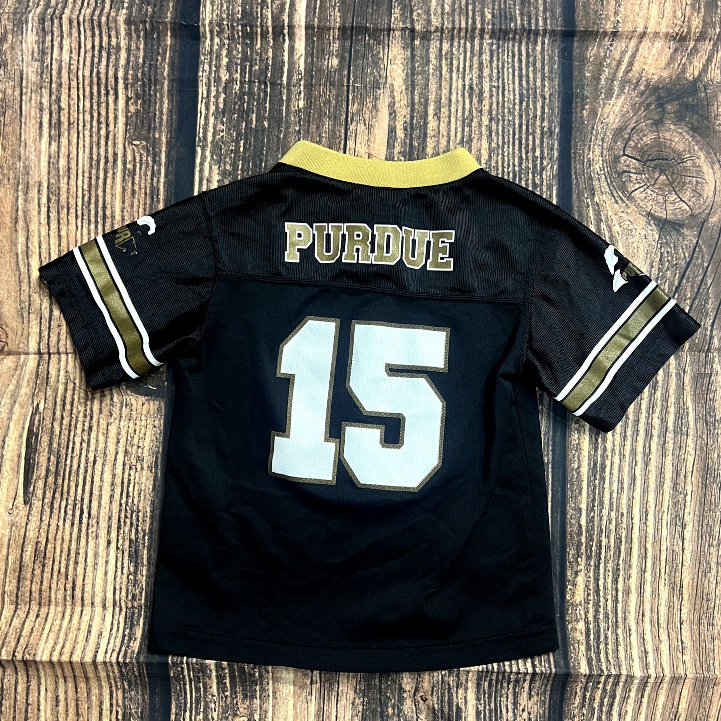 Vintage Purdue Boilermakers #15 Kids Football Jersey Size 4T Black