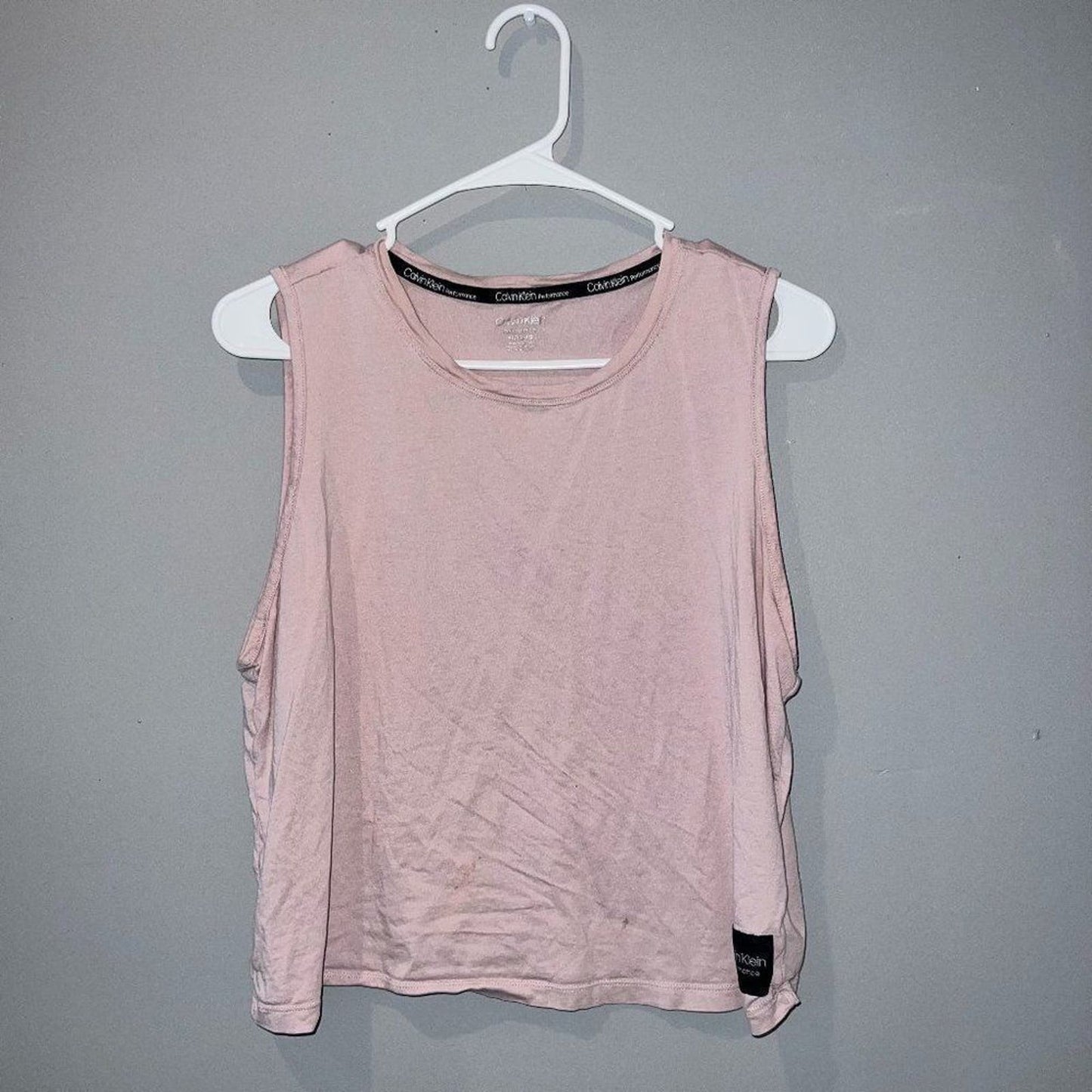 Calvin Klein Active Performance Tank Top Quick Dry Womens Pink