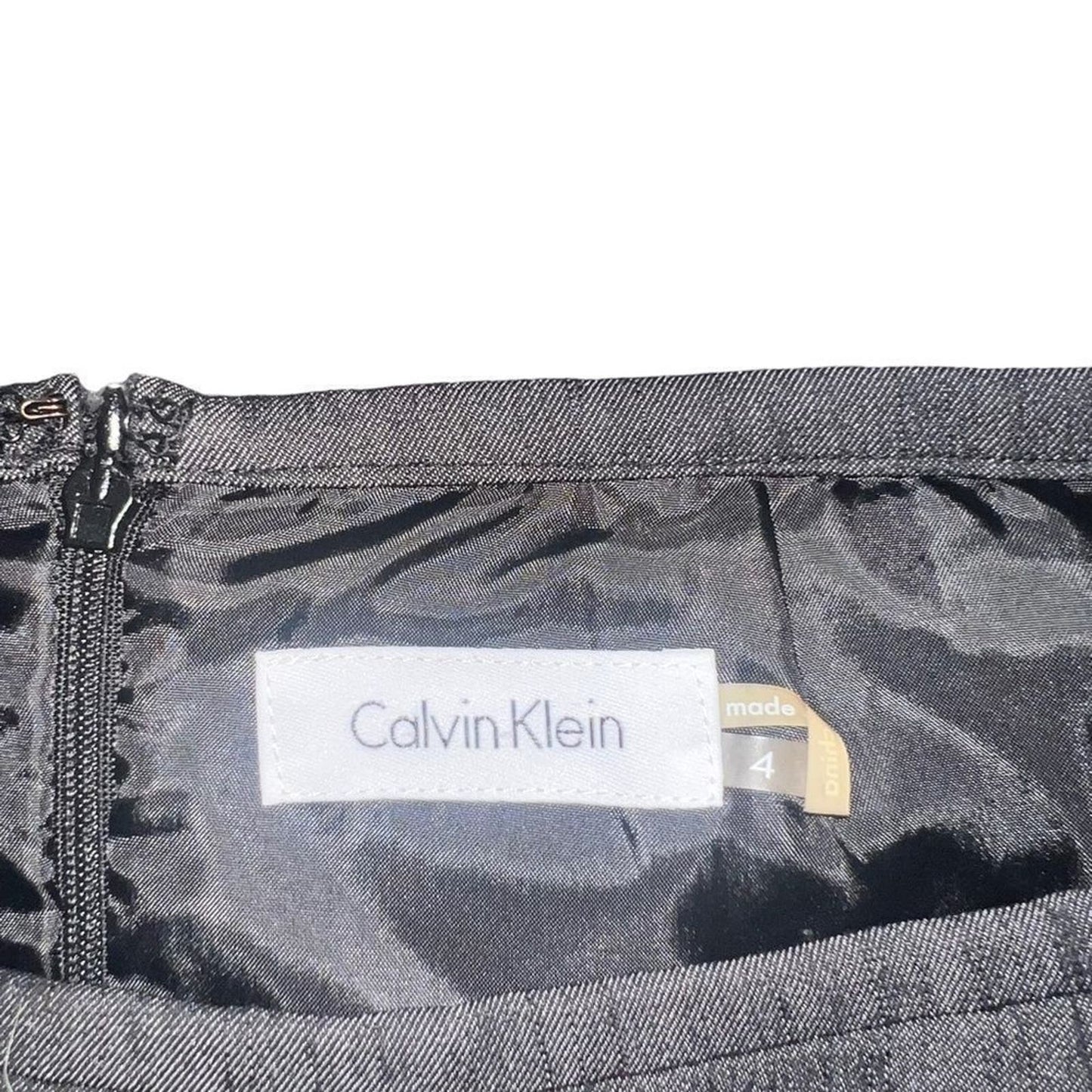 Calvin Klein Grey Pencil Skirt Size 4