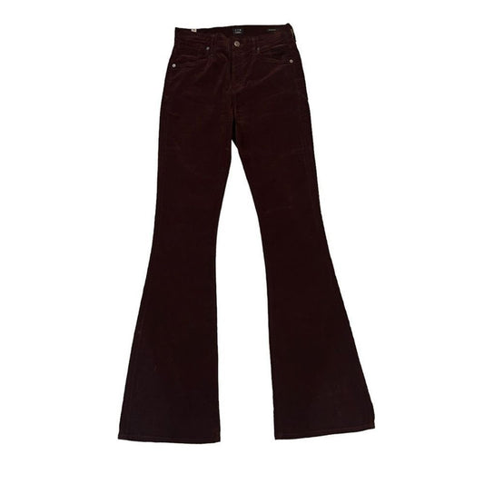 Citizens of Humanity X Anthropologie Velvet Fleetwood High Rise Flare Jeans 26