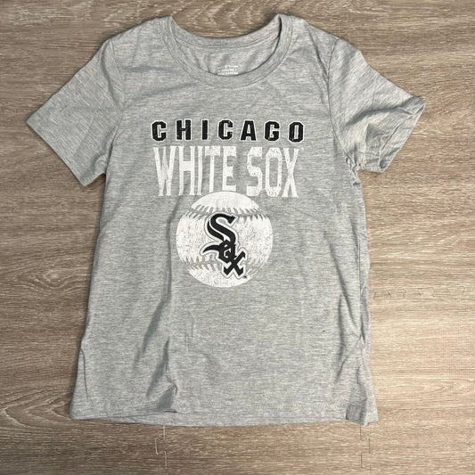 NWOT Youth Chicago White Sox Gray Logo T-Shirt Size Large Short Sleeve MLB