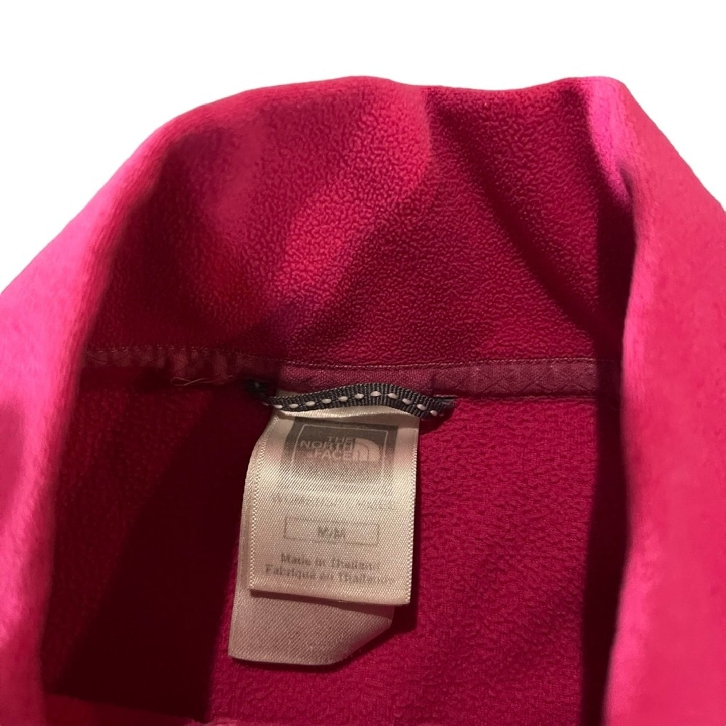The North Face Womens Fleece Pullover Pink 1/4 Zip Mock Neck Size Medium