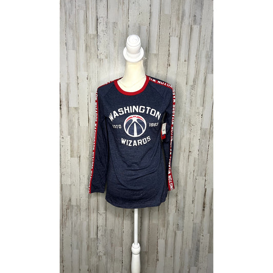 NWT Washington Wizards Men's Long Sleeve Raglan T-Shirt Size Small Multicolor