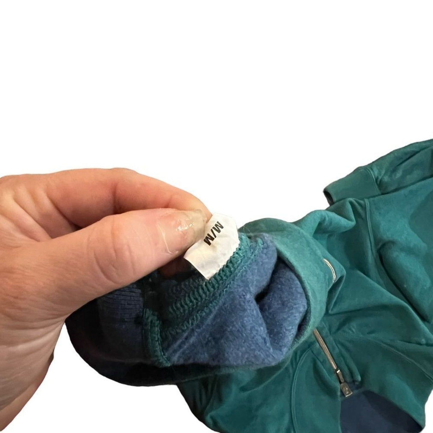 Tommy Bahama Sweater Mens Size Medium Green Blue Reversible 1/4 Zip Pullover
