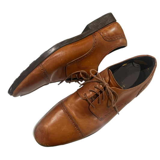 Cole Haan Men's Brown Leather Cap-Toe Oxford Dress Shoes Size 13