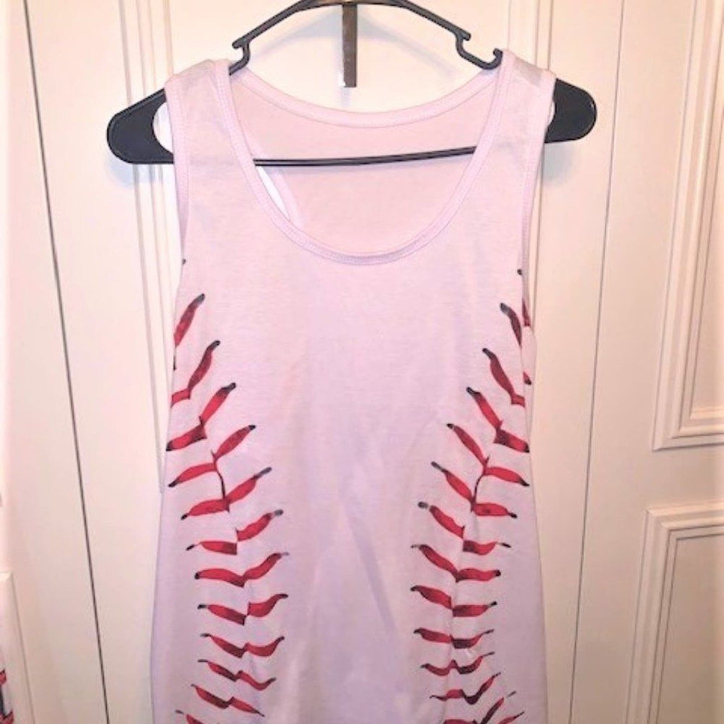 Set 2 Baseball stiches leggings/tank top NWOT