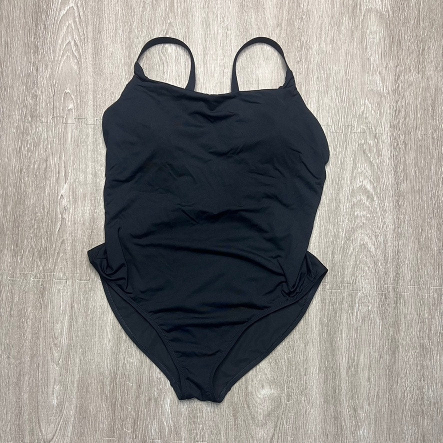 Athleta Women's Black One-Piece Swimsuit Size Large Adjustable Straps