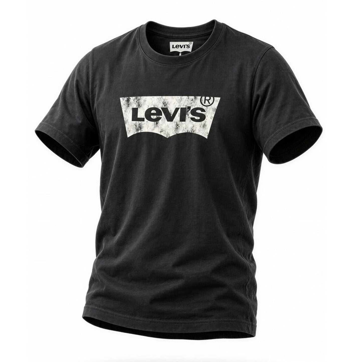 Levi's T-Shirt Mens Size Small Black Graphic Logo Short Sleeve Crew Neck
