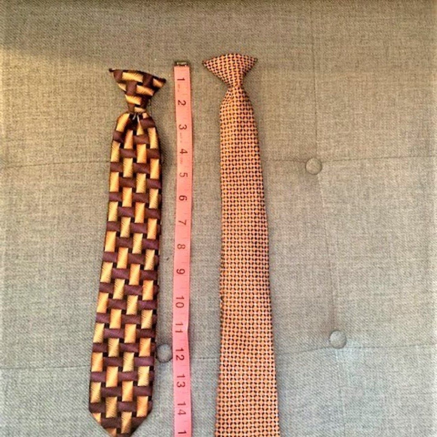 Set 2 Boys clip on ties