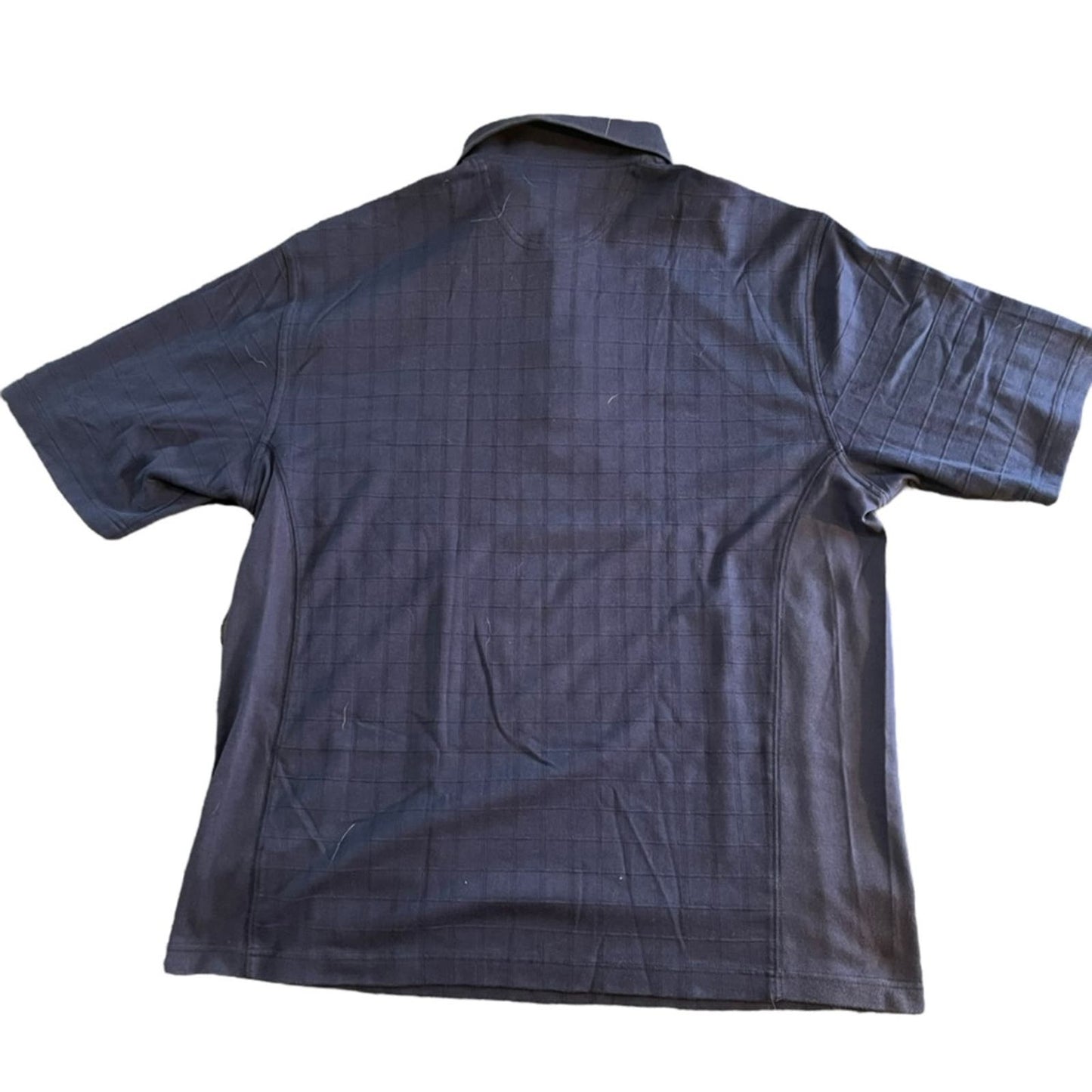 Greg Norman Play Dry Navy Blue Polo Size Large