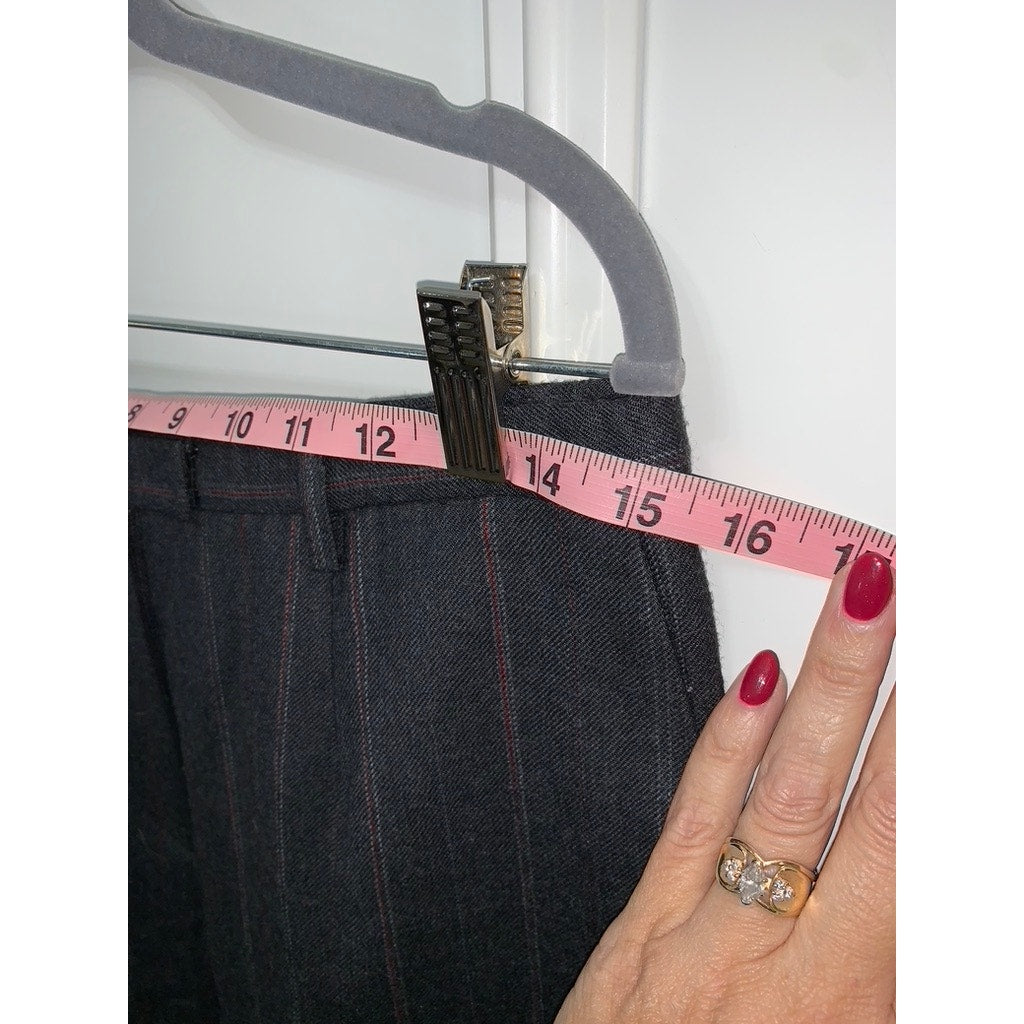 Pendleton Women's Gray Pinstripe Wool-Blend Dress Pants Size 6