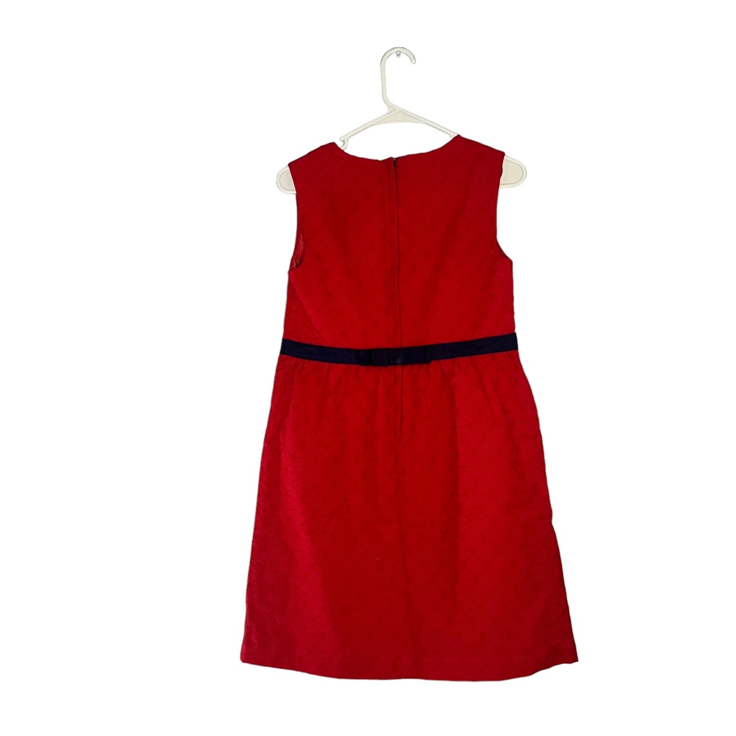 Vineyard Vines Girls' 16 Holiday Classic Red/Navy Sleeveless Knee Length Dress