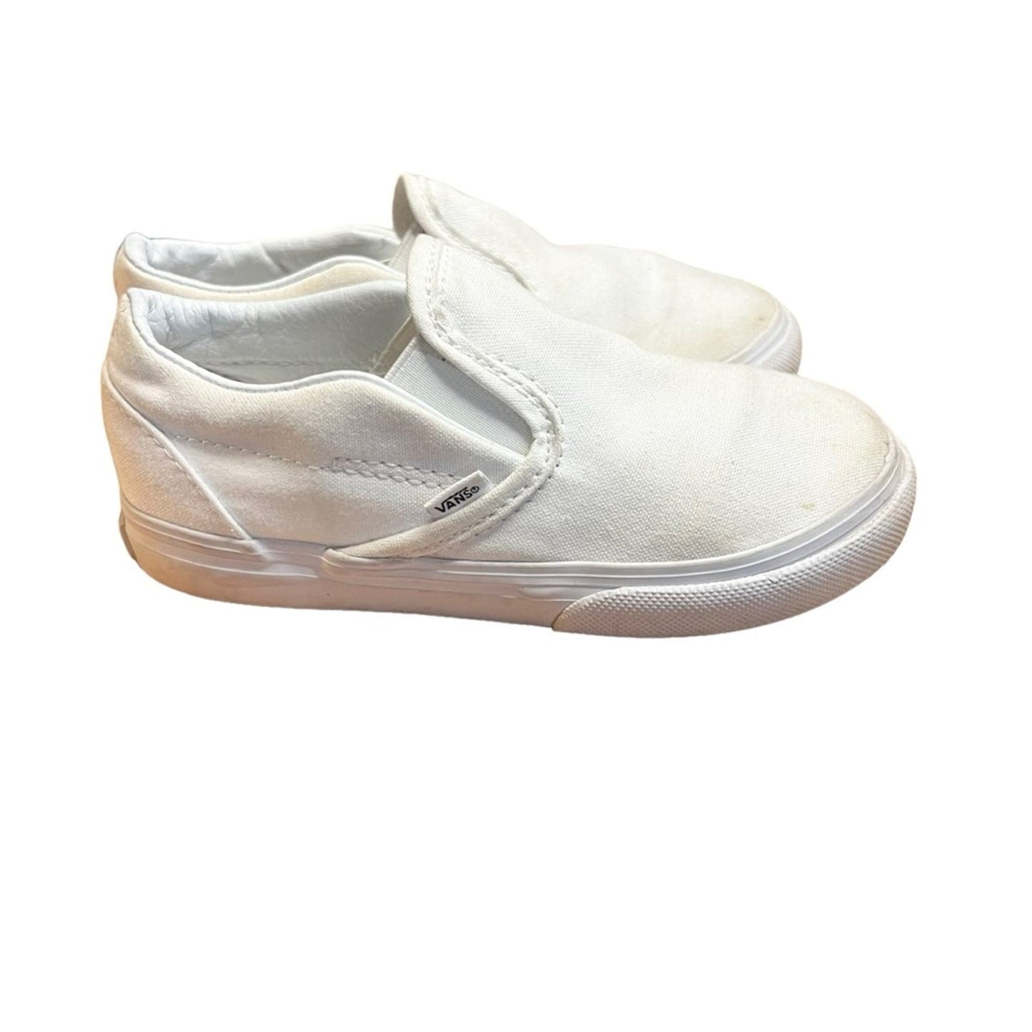 Vans Classic Slip-on 'White' Shoes - Toddler Size 10.0